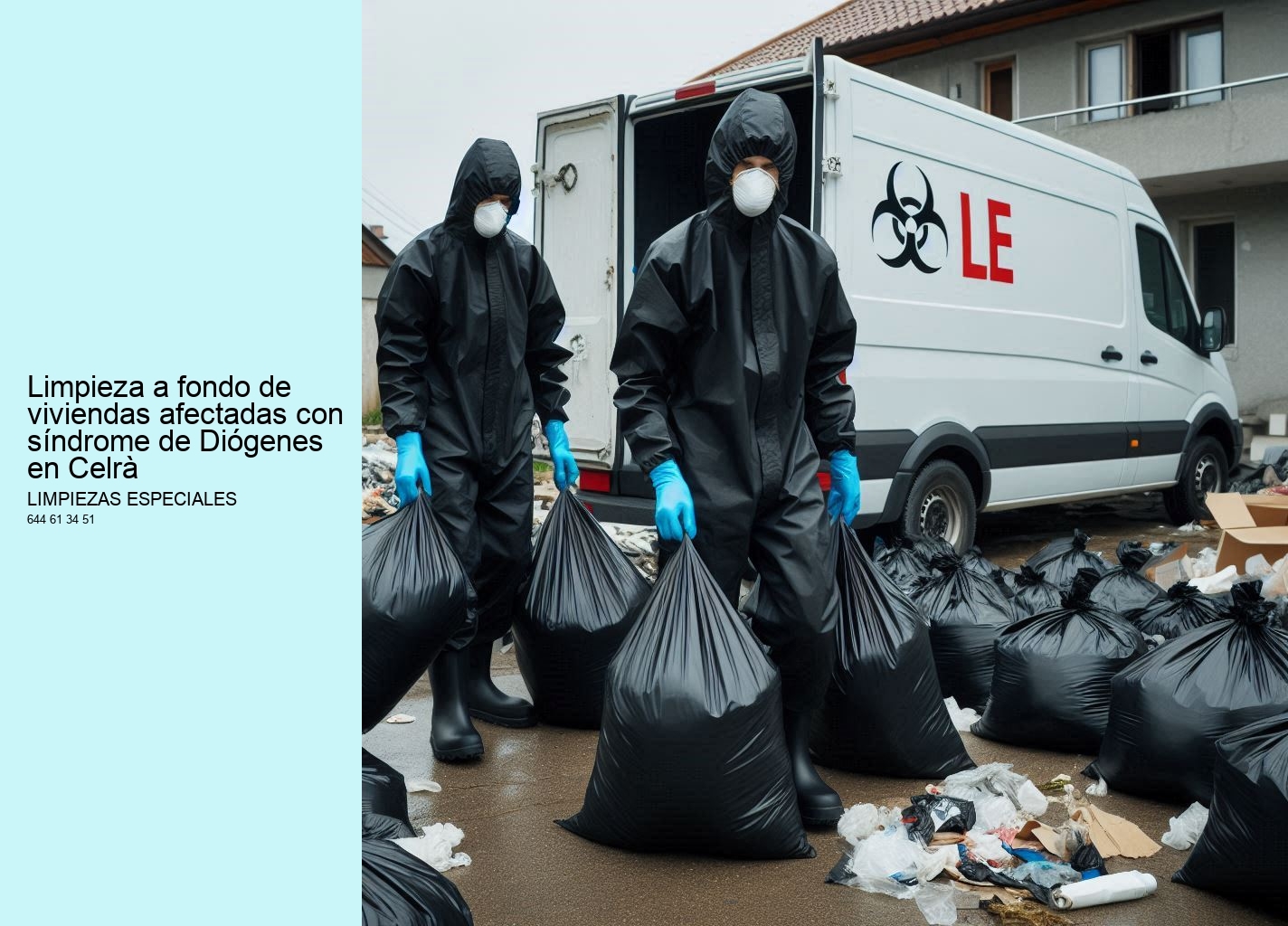 Limpieza a fondo de viviendas afectadas con síndrome de Diógenes en Celrà