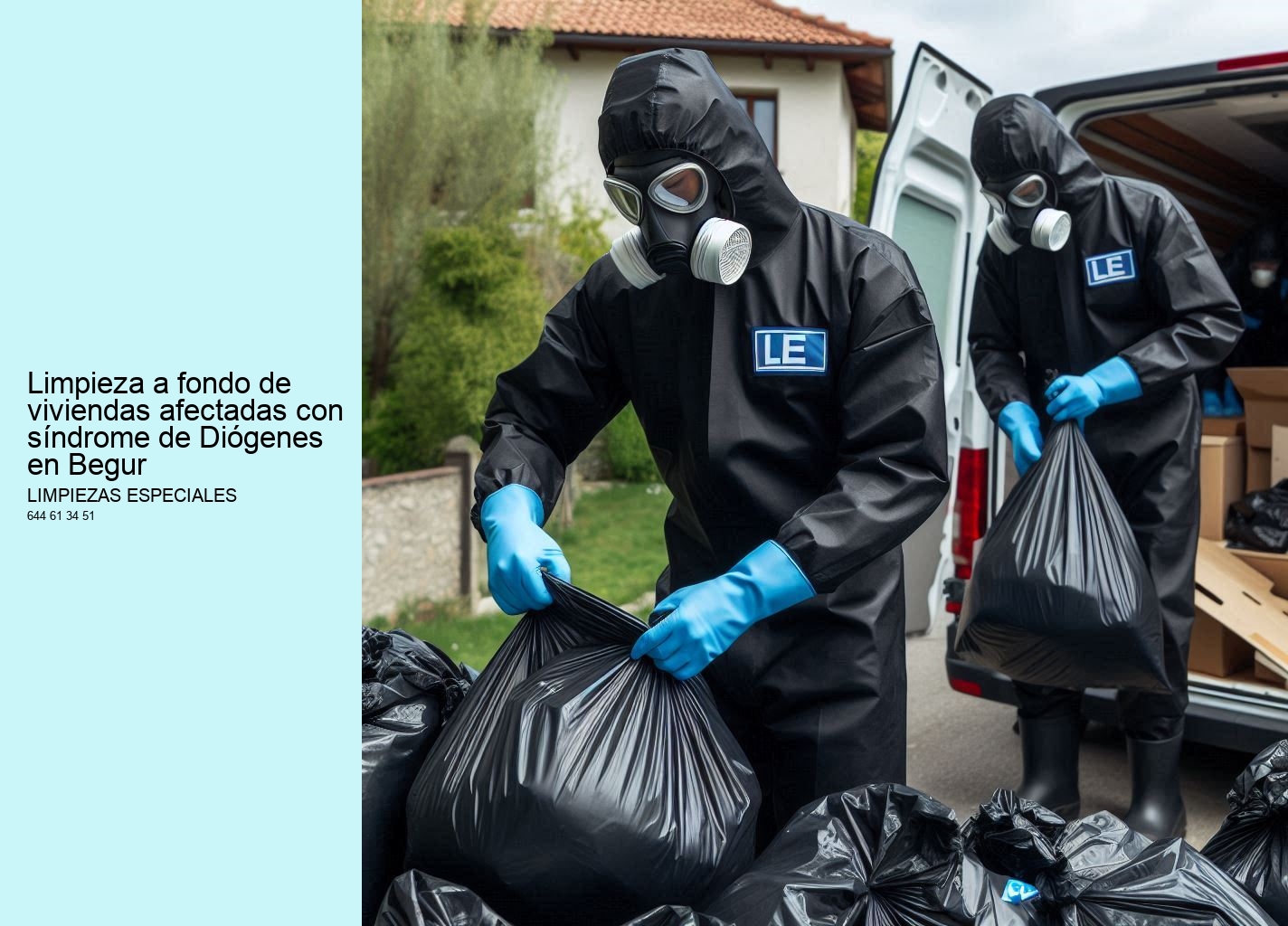 Limpieza a fondo de viviendas afectadas con síndrome de Diógenes en Begur