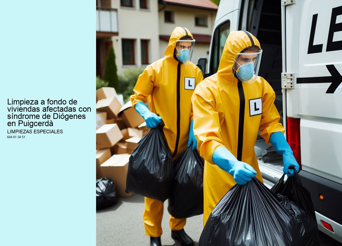 Servicios de Limpiezas Especiales para el síndrome de Diógenes