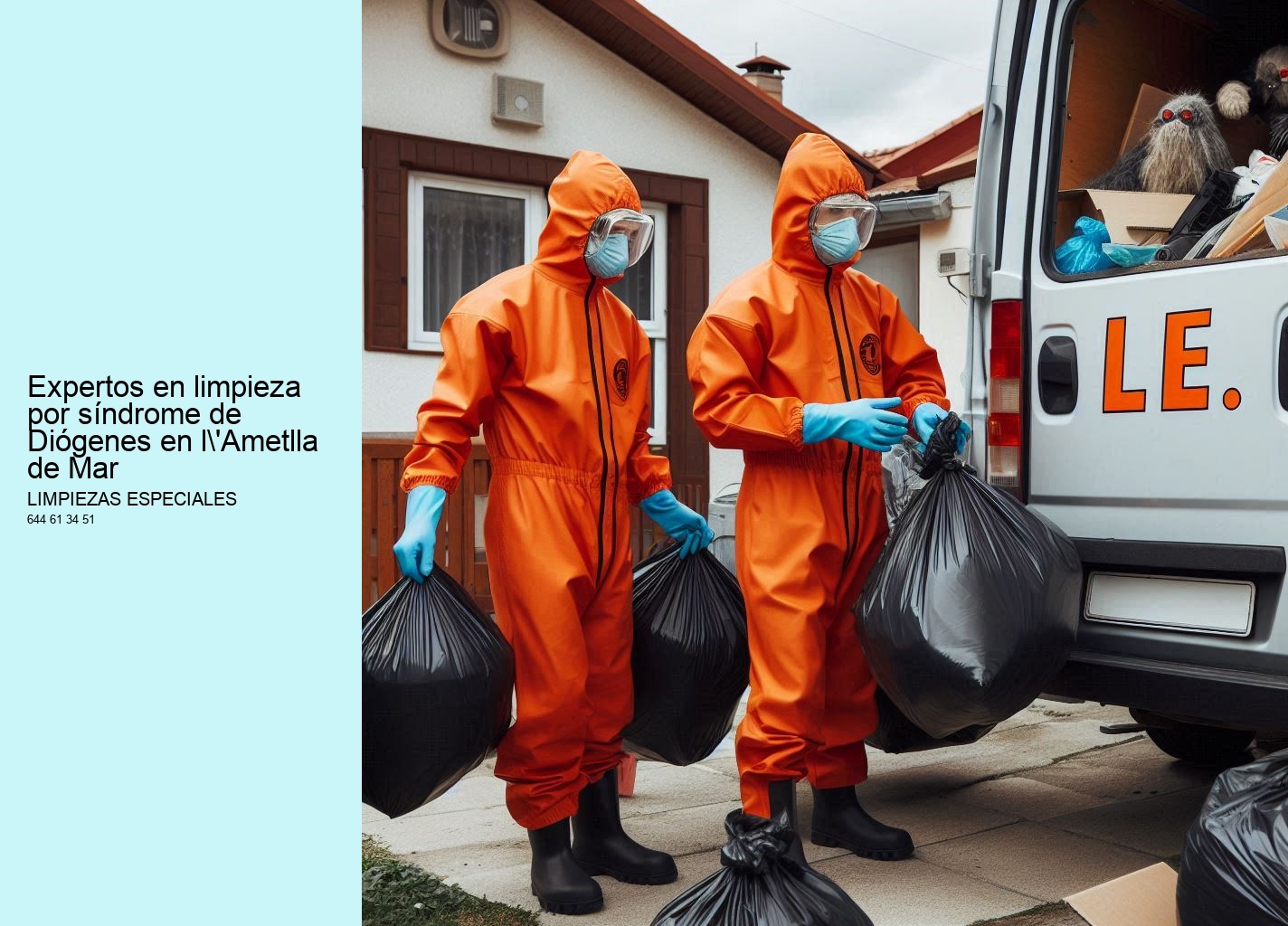 Expertos en limpieza por síndrome de Diógenes en l'Ametlla de Mar