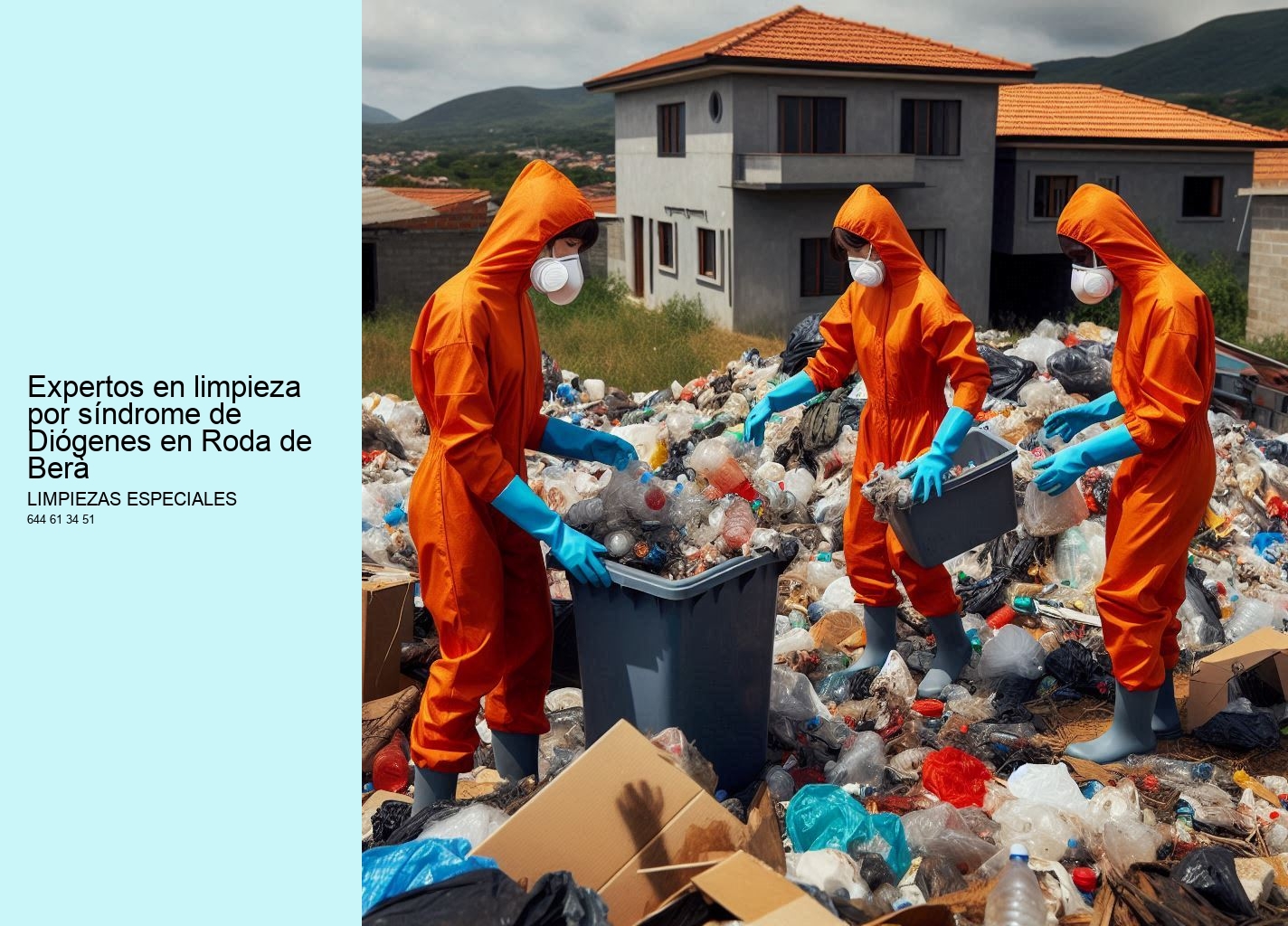 Expertos en limpieza por síndrome de Diógenes en Roda de Berà