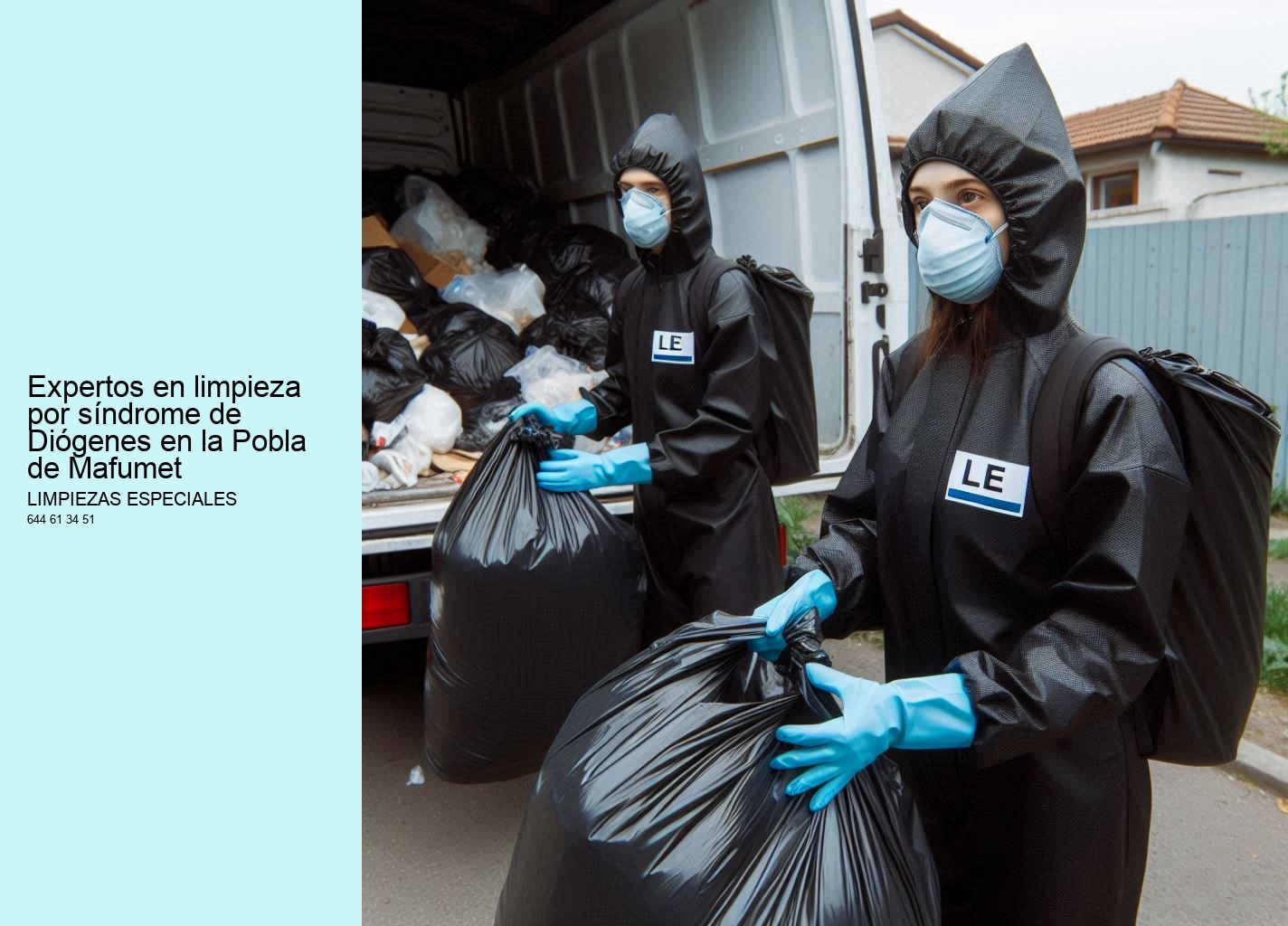 Expertos en limpieza por síndrome de Diógenes en la Pobla de Mafumet
